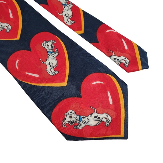 Disney 101 Dalmatians Men Necktie Tie Valentines … - image 2