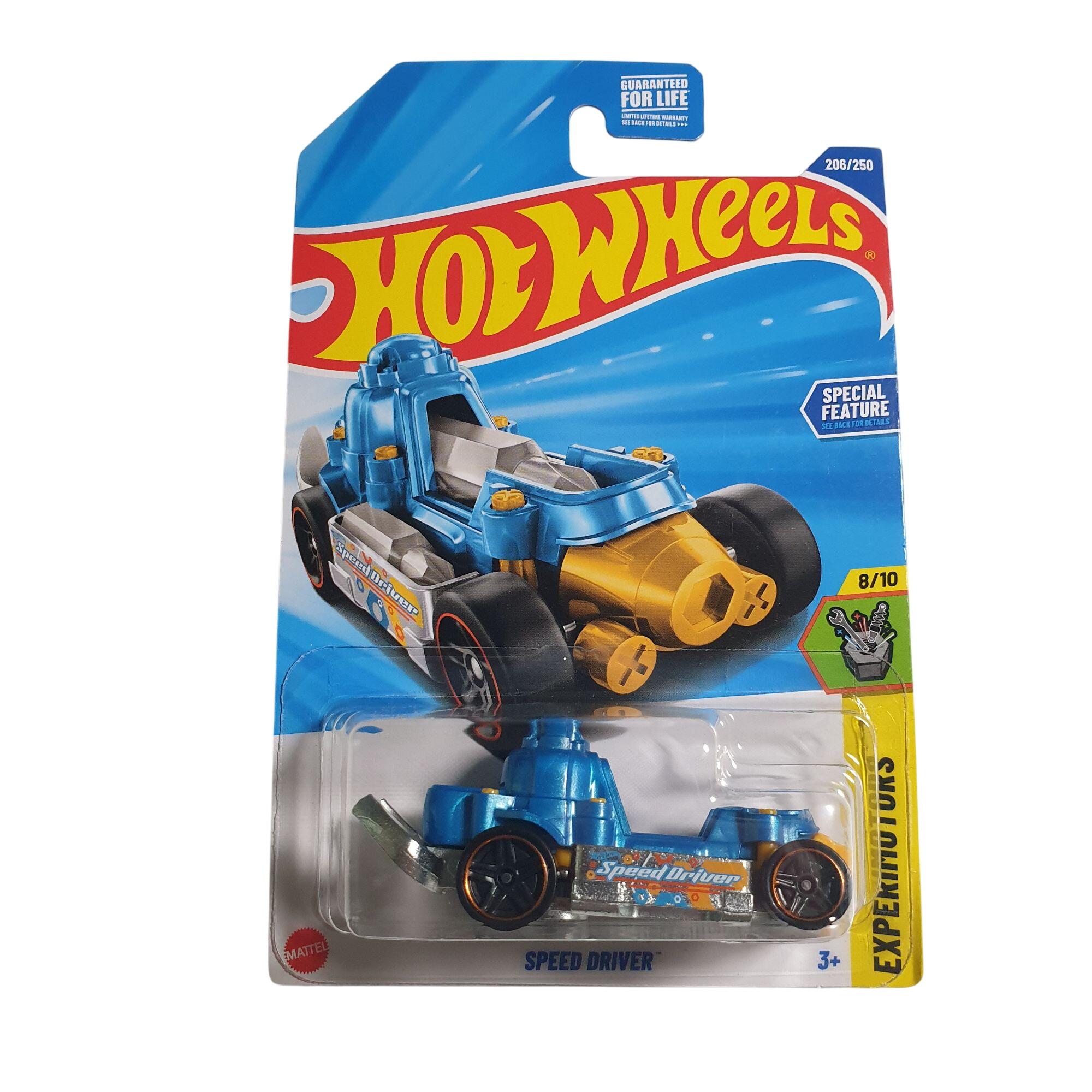 Hot Wheels Speed Driver Blue Gold Experimotors 206/250 Special