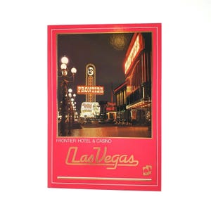 Carte postale vintage Frontier Hotel Casino Las Vegas Nevada Siegfried Roy Chapiteau