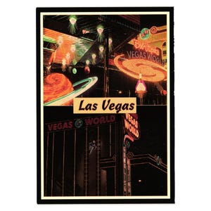 Bob Stupak Vegas World vintage carte postale Nevada Las Vegas hôtel casino vacances