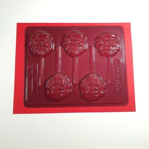 Vintage Candy Mold Santa Suckers Chocolate 2022 Melts, Ice Cube, Święto Dziękczynienia