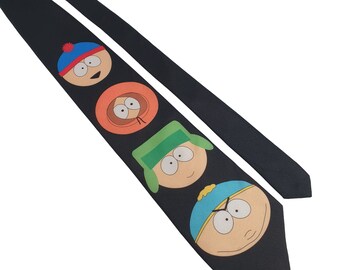 Ralph Marlin South Park Big Heads Mens Necktie Tie Designer Work Office Dad Gift