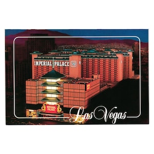 Les veilleuses de l'Imperial Palace Las Vegas, Nevada 1993 Carte postale vintage de l'hôtel Casino