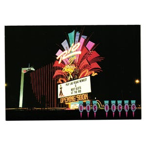 Vintage Postkarte Rio Suits Eröffnung Marquee Hotel Kasino Las Vegas 2US NYV 441