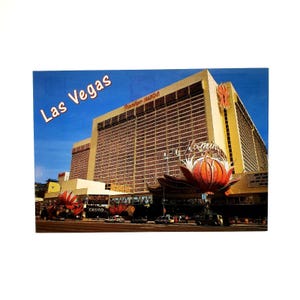 Vintage Flamingo Las Vegas Hotel & Kasino Postkarte Gedruckt In Irland Unbenutzte Sammlerstücke Andenken Erinnerungsstücke