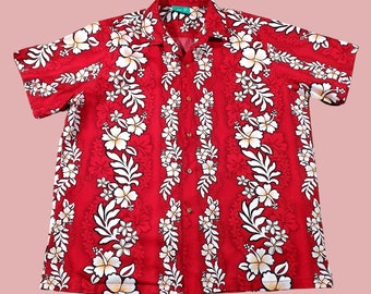 Short Cactus Man Ricky Singh – Bleu Marine à Fleurs Rouges – Taille 30 Coton Stretch – Neuf