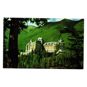Vintage Banff Springs Hotel Kanadische Rockies Postkarte Byron Harmon C7856 Inn