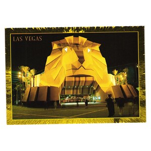 Las Vegas Nevada Vintage Postcard MGM Grand Hotel Casino Vacation Gambling