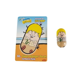 Mighty Beanz 86 Bush Ranger Bean 2002 Series 2 Moose With Playing Card