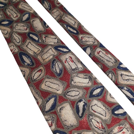Talbots Studio Men Abstract Pattern Silk Tie Mult… - image 2