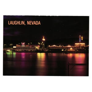 Carte postale vintage Laughlin Nevada Pioneer Casinos Colorado Nevada 2US NV 274