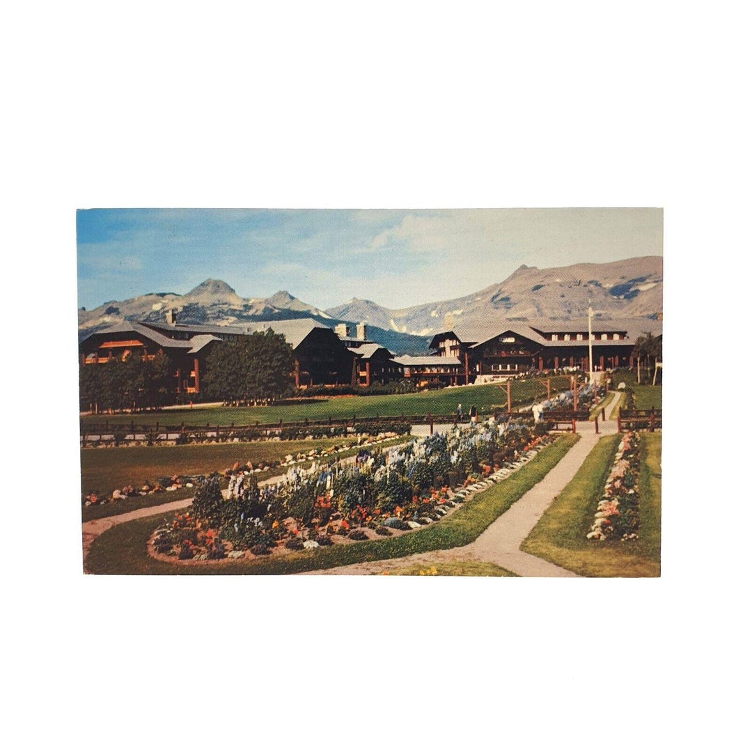 Vintage Postcard Glacier National Park Hotel Montana Rocky Mountains - Etsy