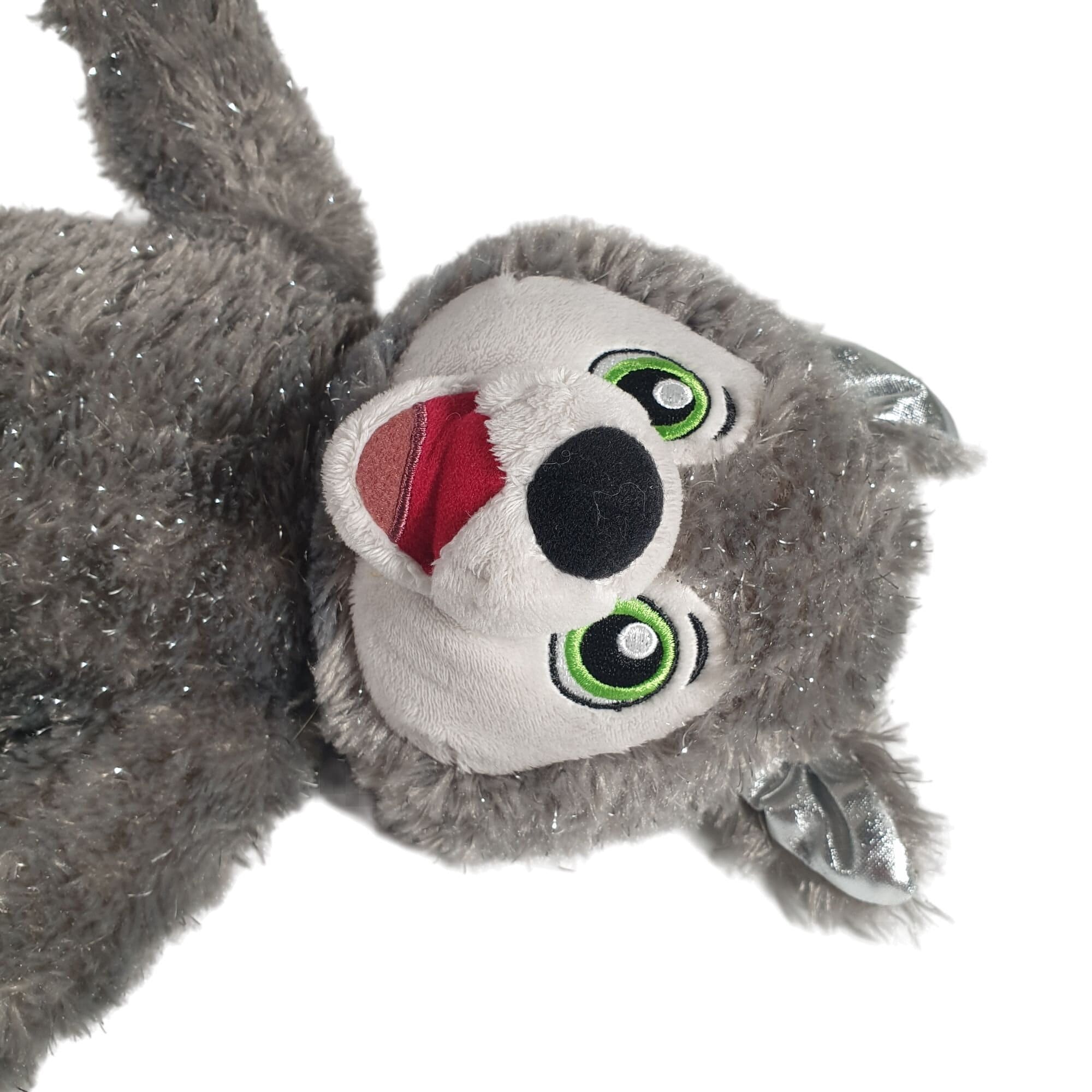 Unipak Wildlife Wolf Plush Key Holder – 3.5-inch Multicolor Keychain With Snap Closure - View #6