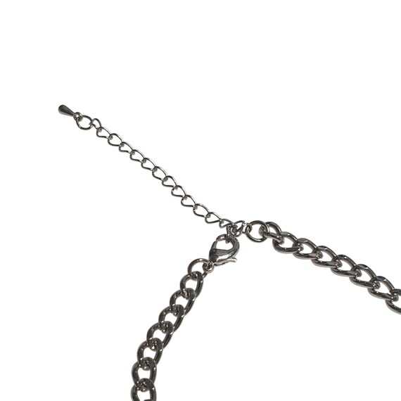 Faceted Round Stone Brown Statement Necklace Adju… - image 3