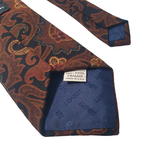 Liberty Of London Challis Wool Men Necktie Tie De… - image 5