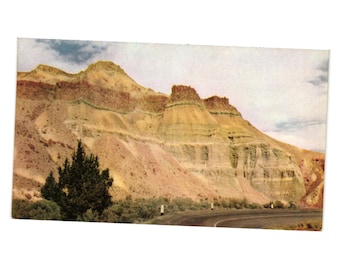 Union Oil Co 1939 Postcard No 55 Natural Color John Day Scenic Oregon Landscape