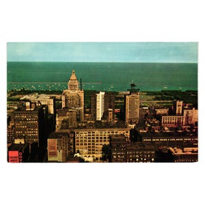 View Of Grant Park Lake Michigan From Board Of Trade Observation Tower Postcard