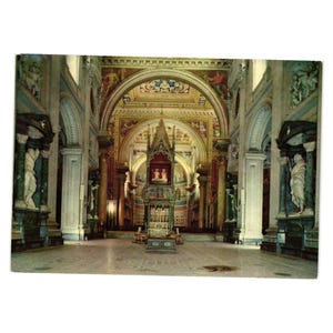 Vintage Italiaanse ansichtkaart Basilica Di San Giovanni in Laterano Rome vakantietour