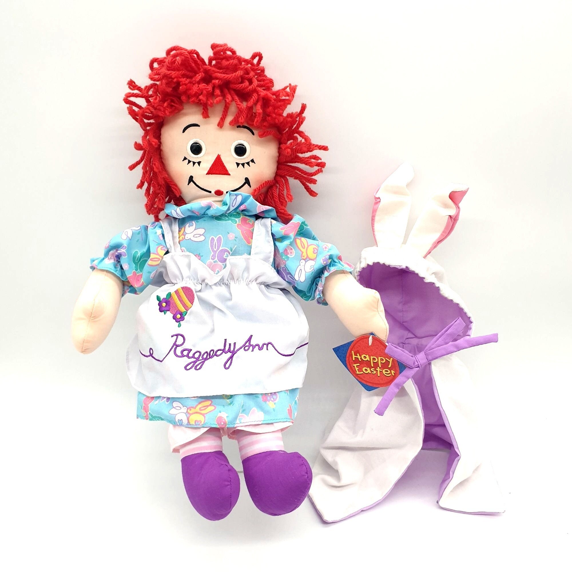 Raggedy Ann Easter Doll Vintage 2000 Dakin Bunny Hood New