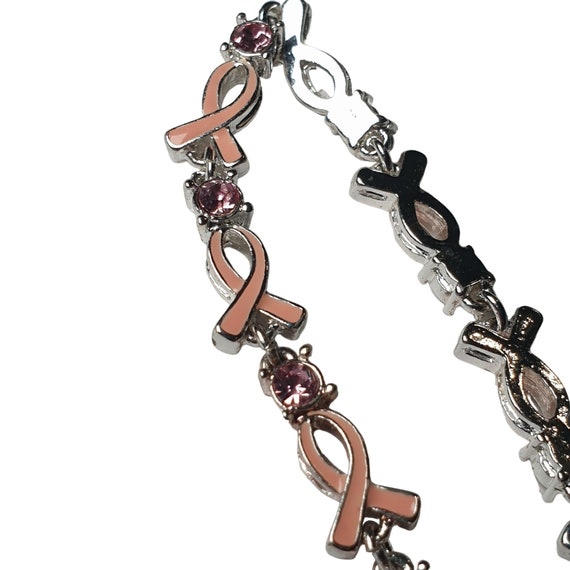 Avon Breast Cancer Awareness Women Bracelet 8" Ri… - image 4