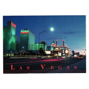 Carte postale vintage Harrahs Hotel Casino Las Vegas Nevada Gambling Resort Strip