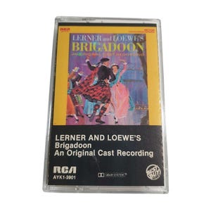 Lerner Loewe Brigadoon Original Cast Recording RCA Cassette Tape Sleeve Musical