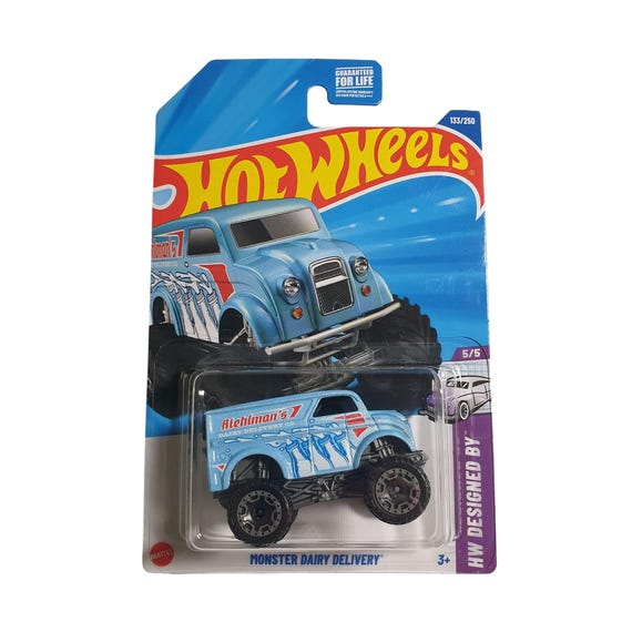 Hot Wheels Monster Dairy Delivery Blue HW Designed by 5/5 Die-cast