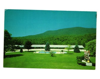 Vintage Candlelight Motel ansichtkaart historische route 7A Arlington Vermont Vacation
