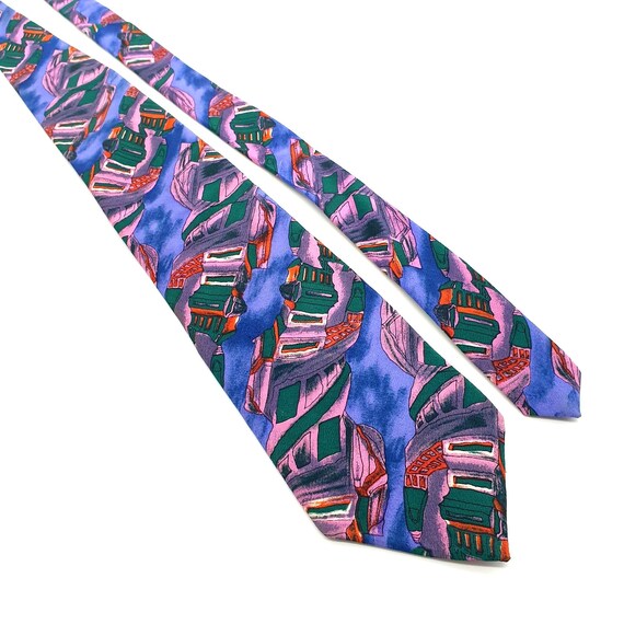 rainbow silk tie