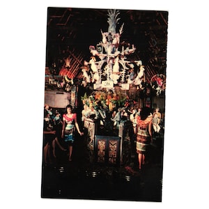 Carte postale vintage Disneyland Tiki Room Rare restaurant de collection Disneyana