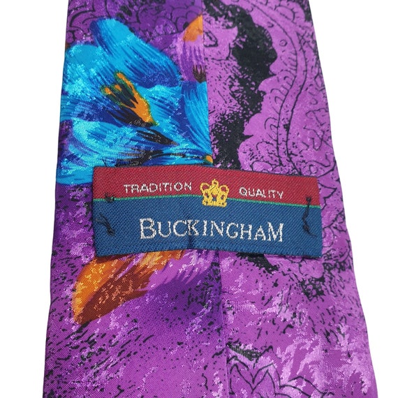 Buckingham Men Vintage Necktie Tie Designer Acces… - image 2