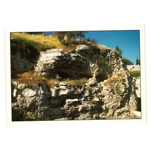 Skull Hill Jerusalem Postcard Palphot Israel Brian C Bush Travel Religion Tomb