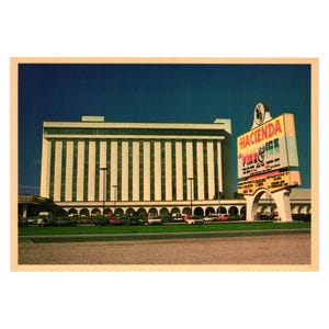 Hacienda HotelCasino Vintage Postkarte Las Vegas Nevada Urlaubsort Glücksspiel
