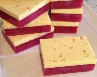 Pink Grapefruit Dead sea Salt  Bar Soap