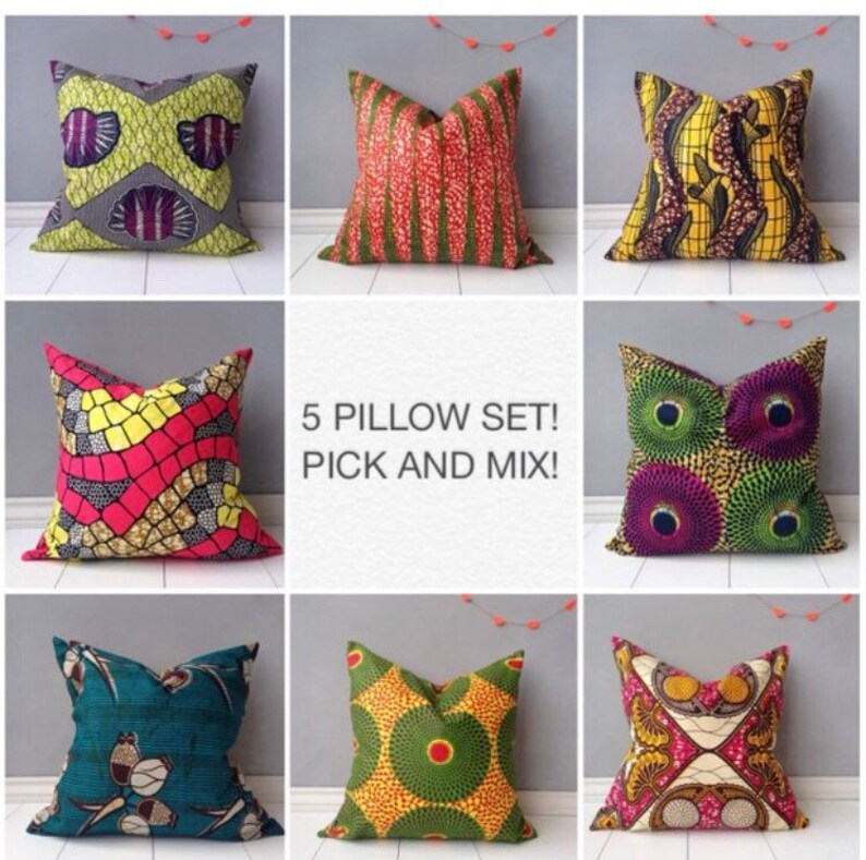 20 Pillow cover Couch Pillows/ Ankara Pillow covers Etsy