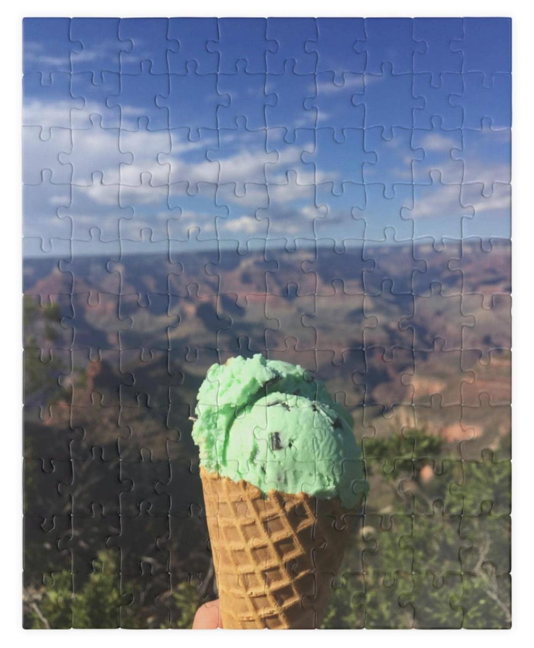 Puzzle, Mint Chocolate Chip Ice Cream Cone Grand Canyon Jigsaw Puzzle ...