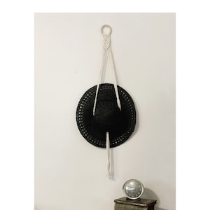 Macrame Hat Holder / Boho Chic Hat Hanger Display - Macrame Wall Art