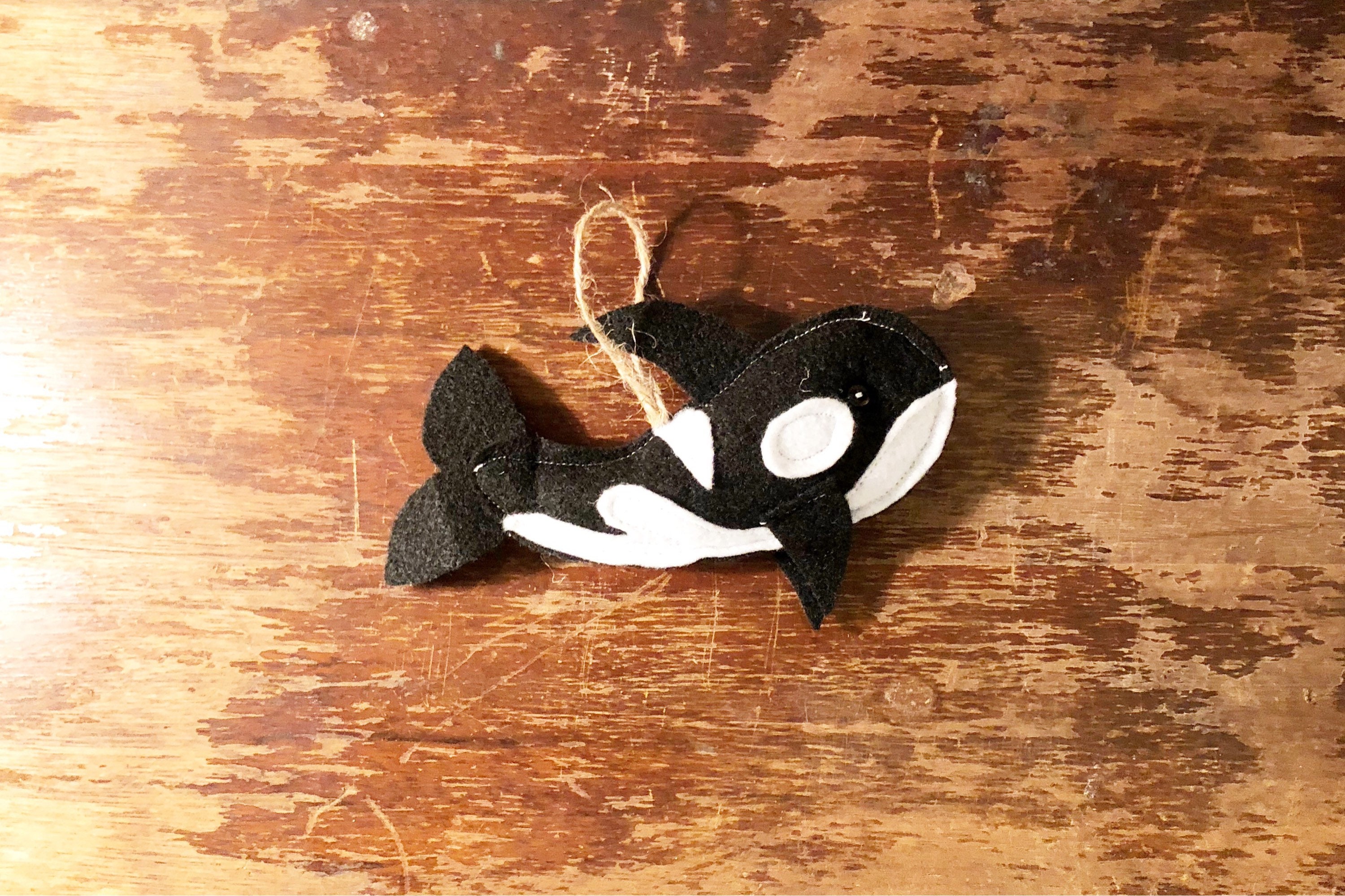 Felt Orca Christmas Tree Ornament Killer Whale Holiday Decor Etsy