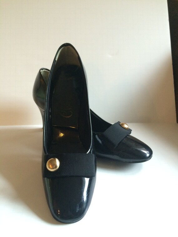 Vintage Charmers Black Patent Shoes