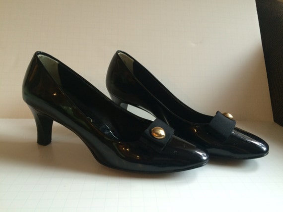 Vintage Charmers Black Patent Shoes - image 2