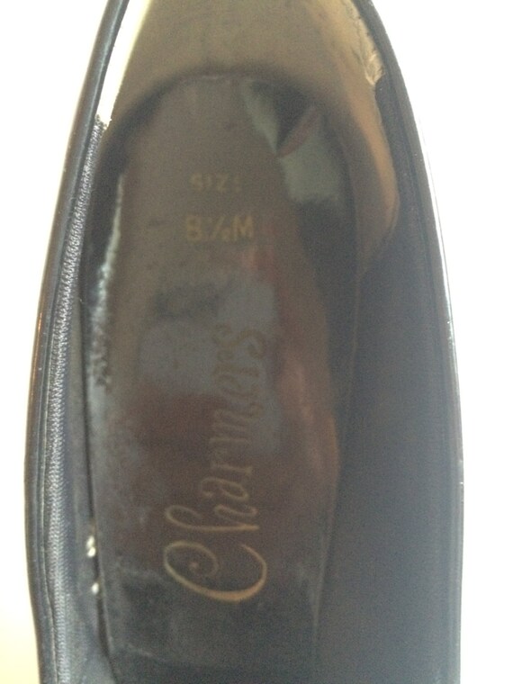 Vintage Charmers Black Patent Shoes - image 4