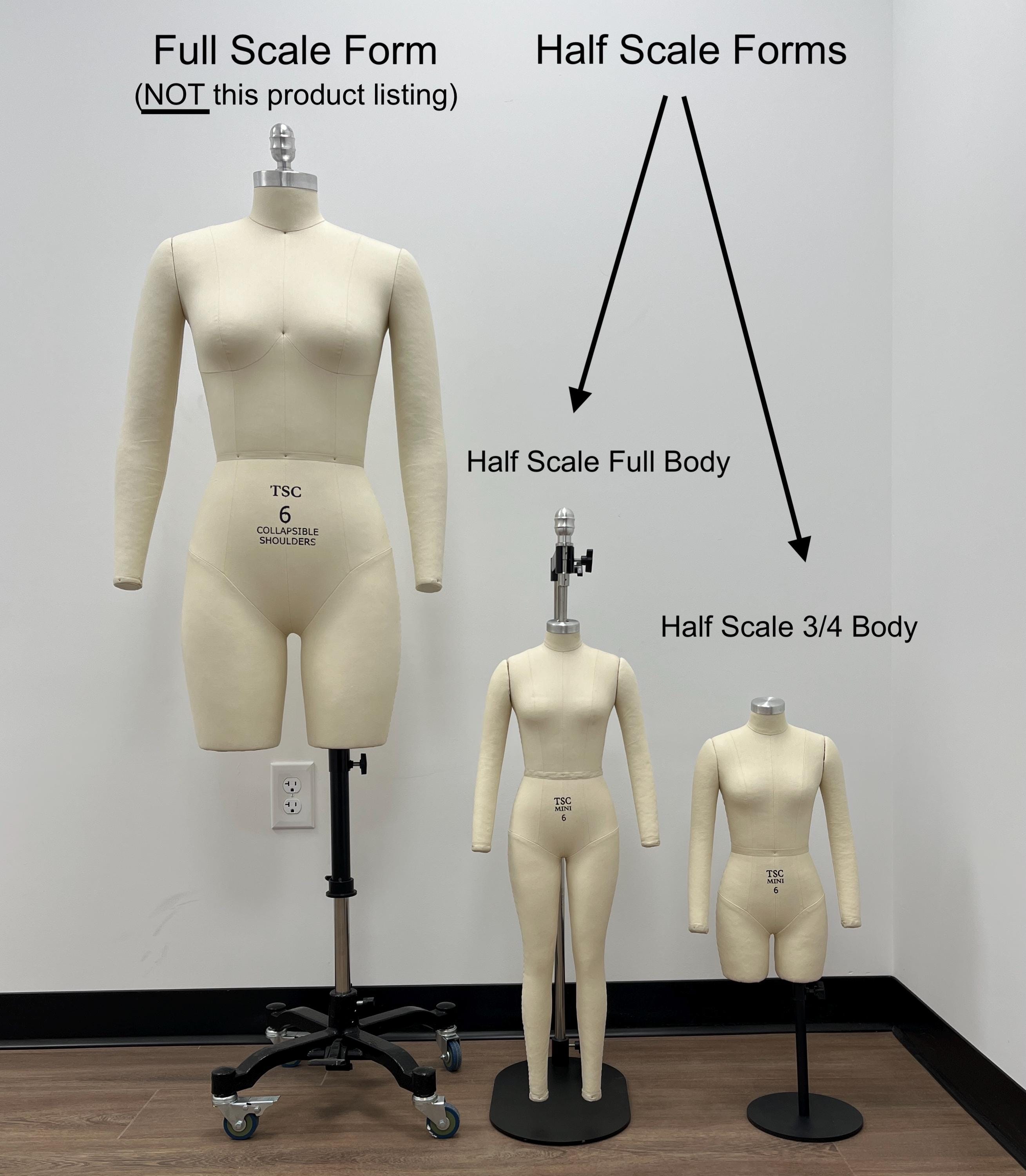 TSC® Half Scale Female Professional Dress Form (