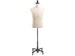 Male Display Dress Form in Natural Canvas on Heavy Duty Metal Rolling Base by TSC 