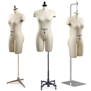 Fabulous Fit® Fully Pinnable Studio Dress Form - Women's Half Leg - Global Standard Edition