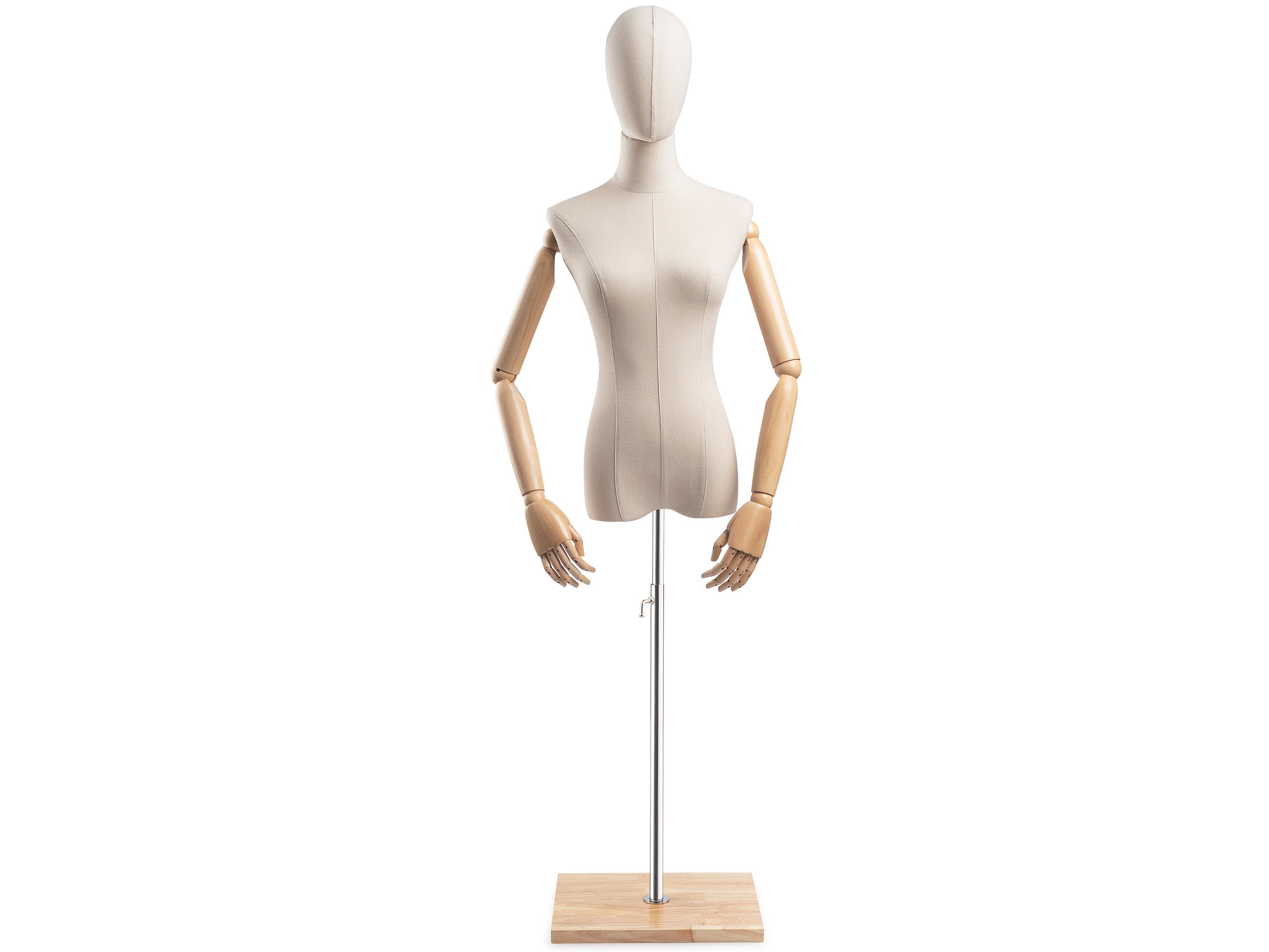 Clothing Store Fabric Mannequin Torso Female,half Body Grey Linen Dress  Form Display Body,clothing Dress Form Manikin Head Display Dummy 