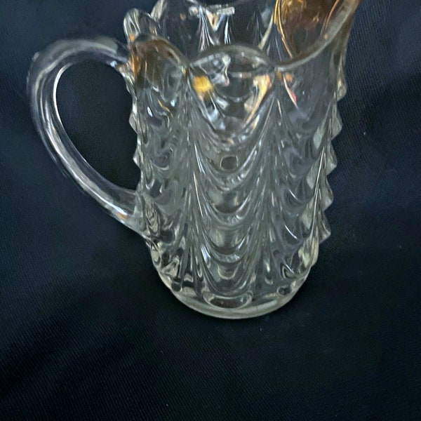 Fostoria Heavy Drape  Creamer  EAPG Pressed Glass