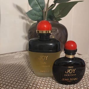 Set  (2) of Vintage JOY eau de Parfum & JOY de Bain 3/4 Full Testers Perfume Jean Patou