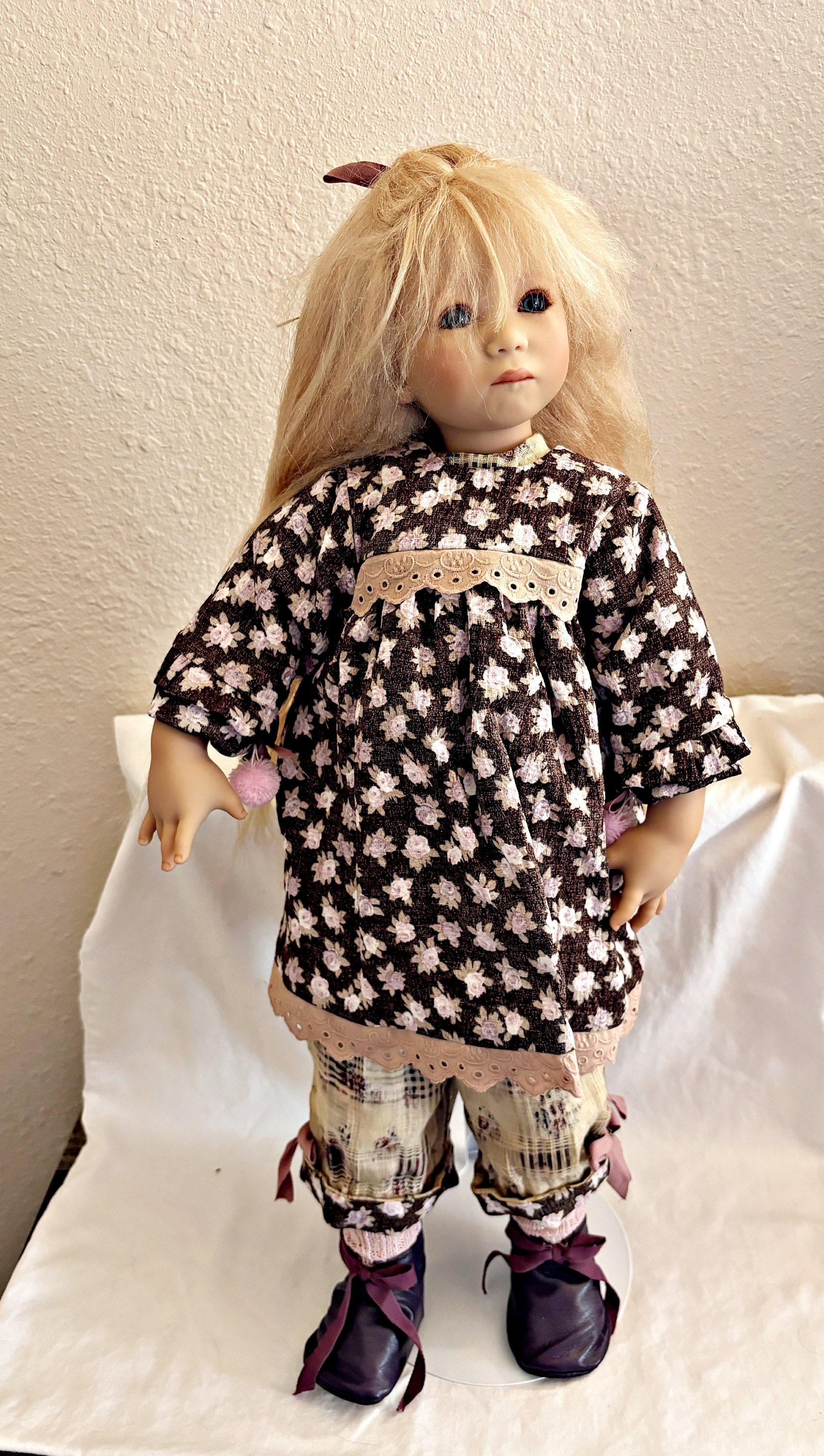 Poupée De Collection Annette Himstedt MAX 82cm – 2002, Tenue D'origine, état D'occasion