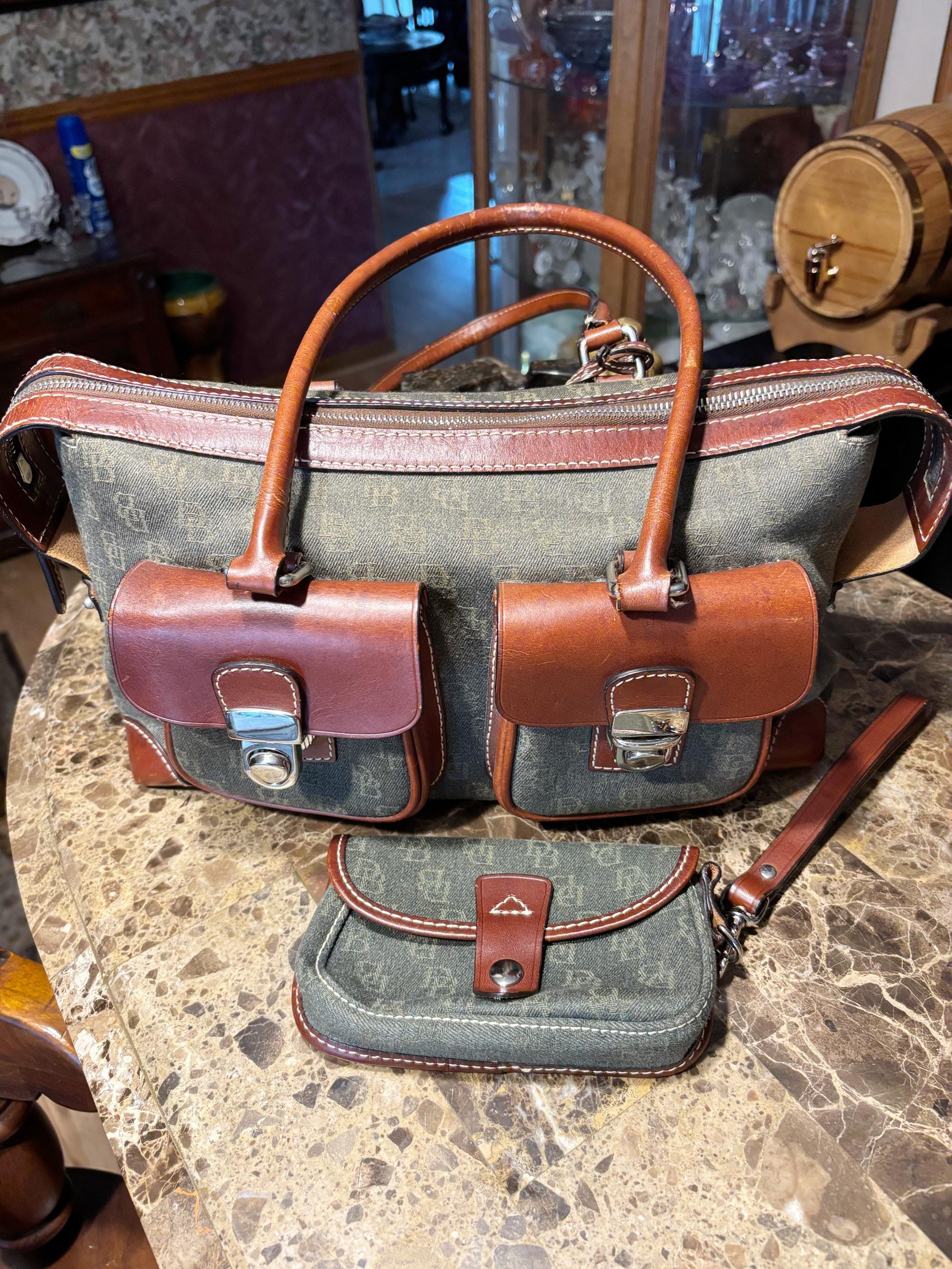 Authentic Vintage DOONEY and Bourke Shoulder Bag Canvas and