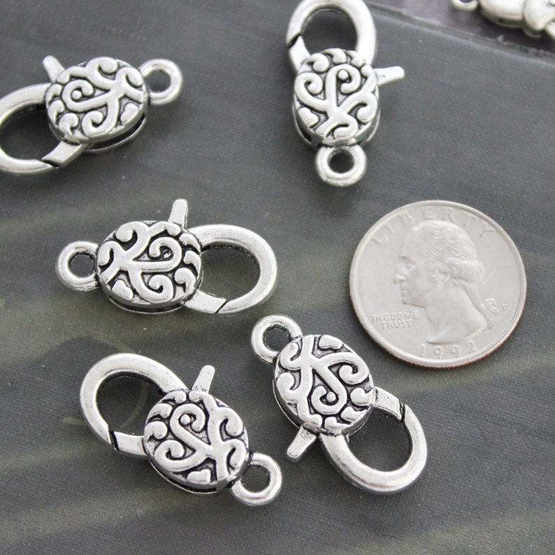 Extra Large Lobster Claw Clasp Antique Silver Lobster 5 Etsy